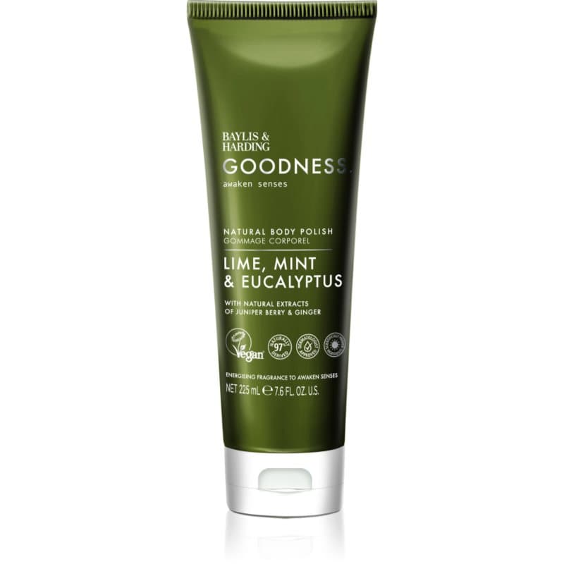 Goodness Awaken Senses orzeźwiający peeling do ciała zapachy Lime, Mint & Eucalyptus
