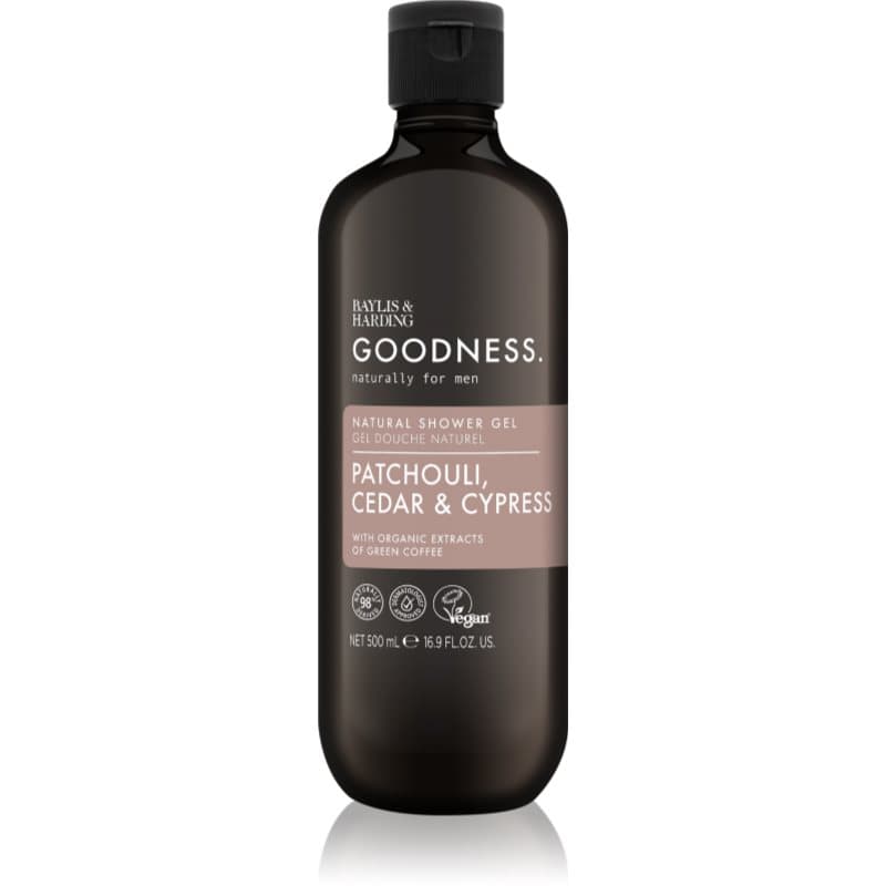 Goodness Patchouli, Cedar & Cypress żel pod prysznic dla mężczyzn