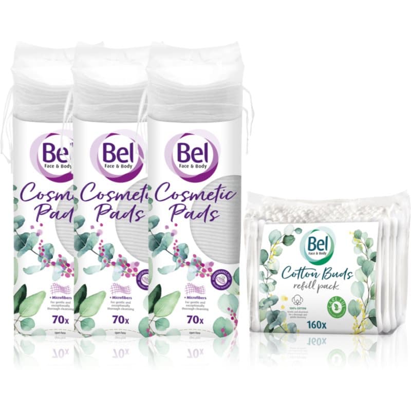 Face & Body Cosmetic Pads + Cotton Buds wygodne opakowanie
