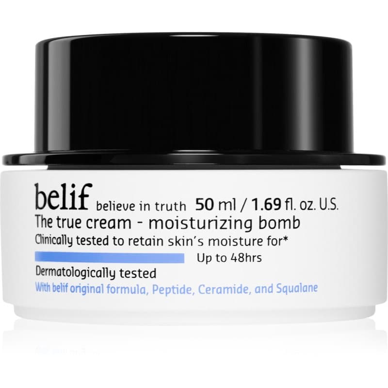 The True Cream Moisturizing Bomb krem głęboko nawilżający s ceramidy a peptidy