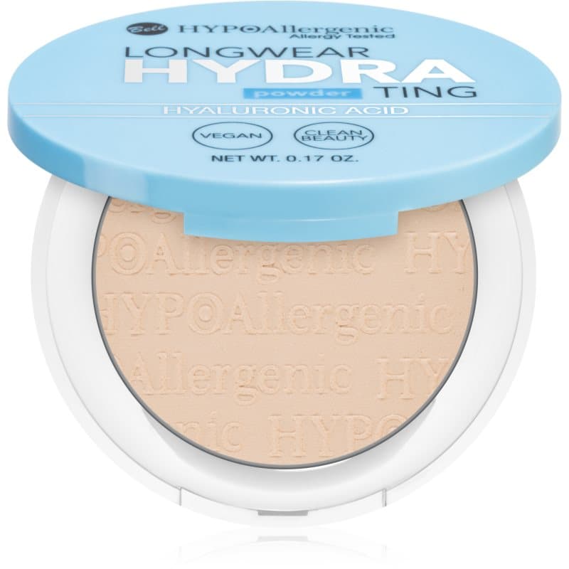 Longwear Hydrating Powder puder w kompakcie z kwasem hialuronowym odcień 02 Light Beige