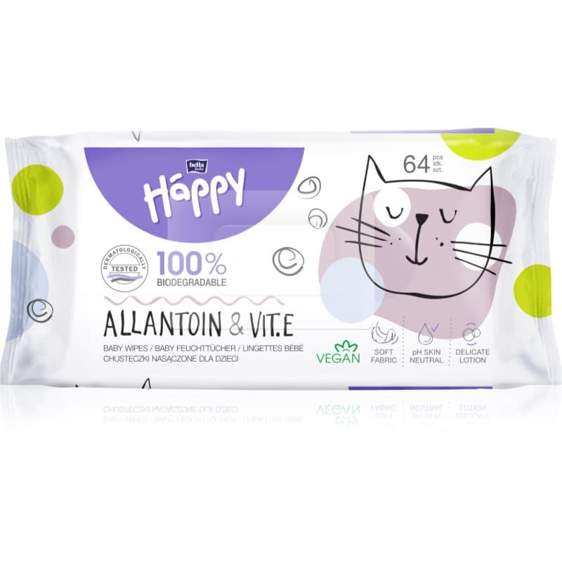 Baby Happy Allantoin & Vit. E chusteczki nawilżane