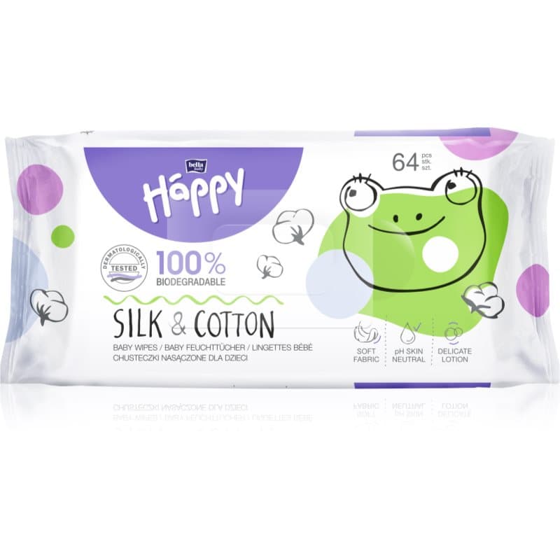 Baby Happy Silk & Cotton chusteczki nawilżane