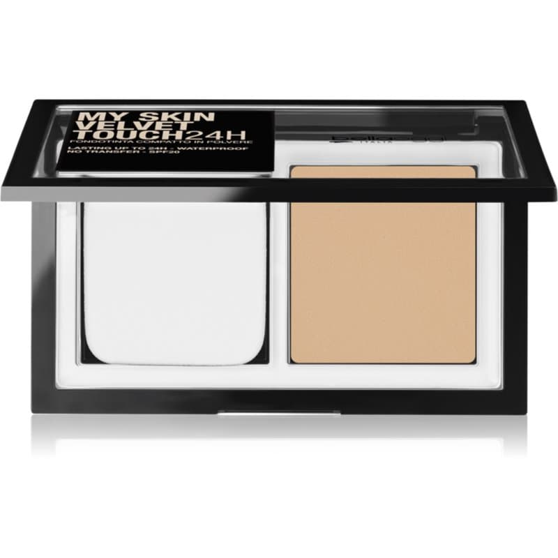 My Skin Velvet Touch 24H kompaktowy podkład pudrowy SPF 20 odcień 15W Golden Beige