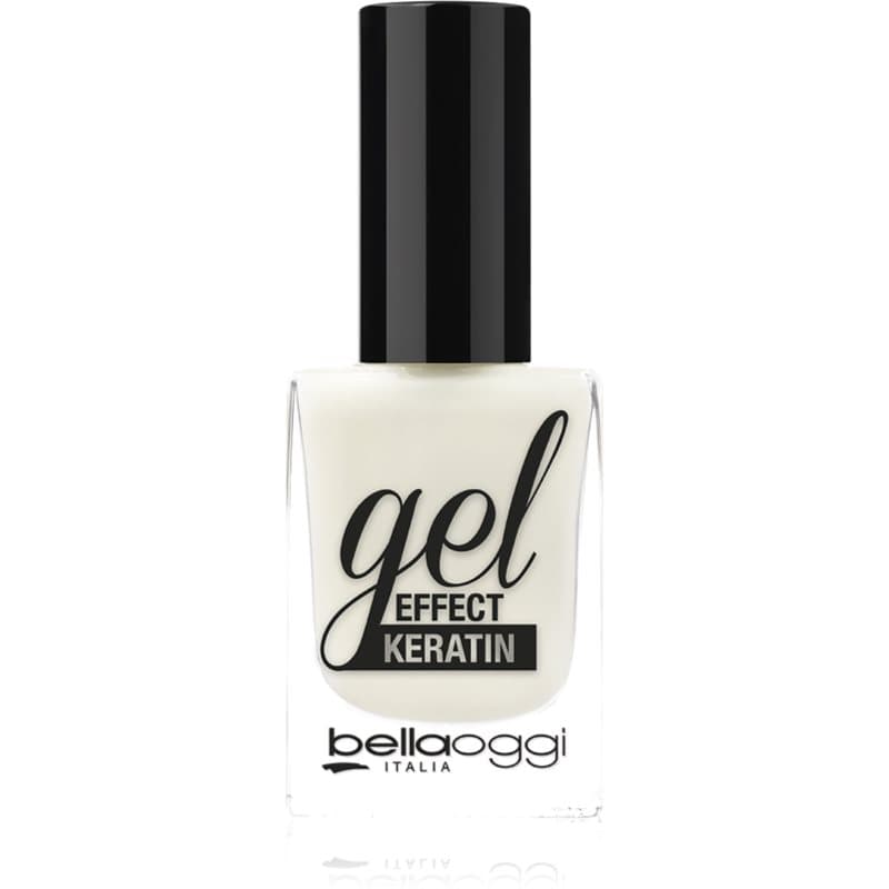 Gel Effect Keratin Nail Polish lakier do paznokci odcień Milky White