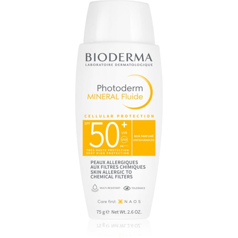 Photoderm Mineral Fluid ochronny fluid bez filtrów chemicznych SPF 50+