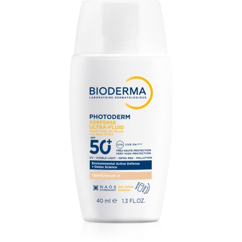 Photoderm XDefense Tinted ochronny fluid tonujący do twarzy SPF 50+ odcień 01 Very Light