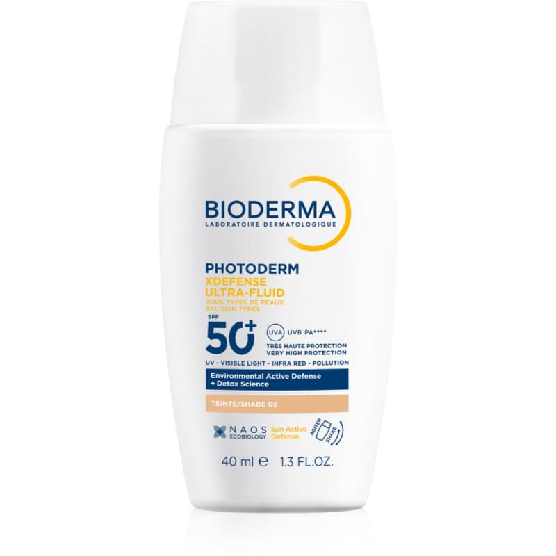 Photoderm XDefense Tinted ochronny fluid tonujący do twarzy SPF 50+ odcień 02 Light