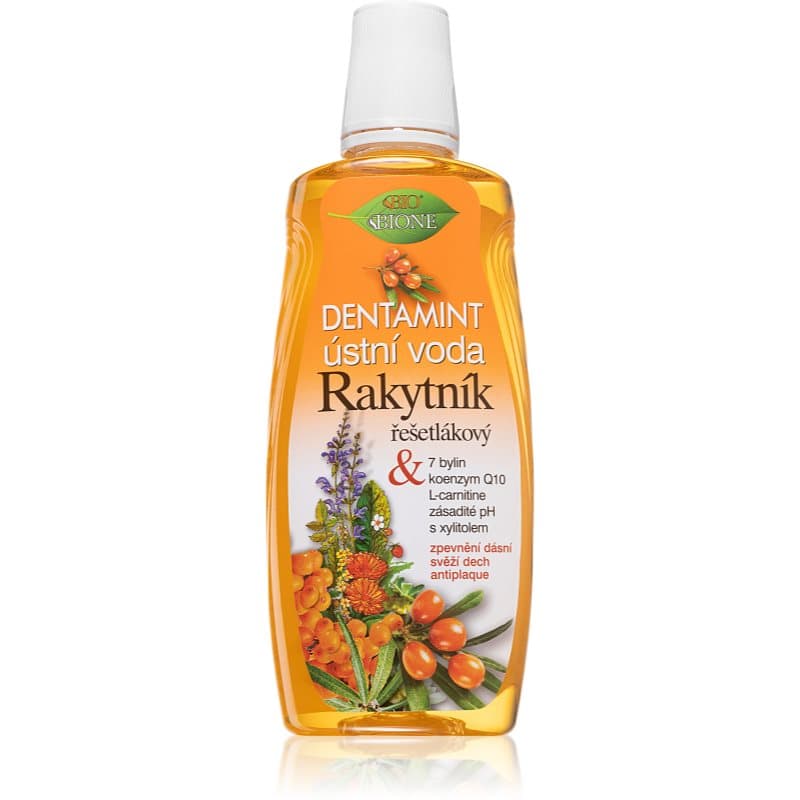 Sea buckthorn płyn do płukania jamy ustnej redukujący płytkę nazębną i utrzymujący zdrowe dziąsła