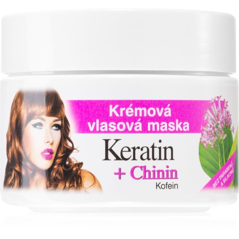 Keratin + Chinin kremowa maseczka do włosów