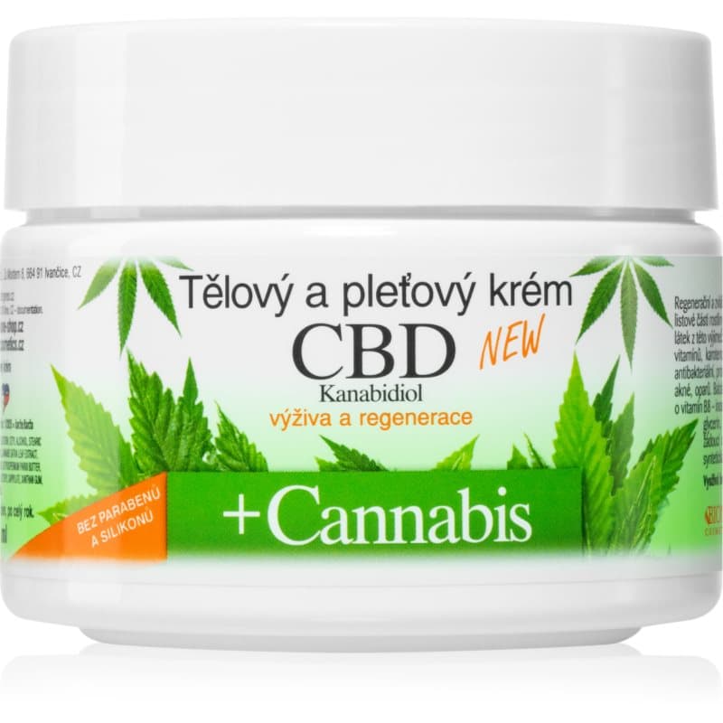 Cannabis CBD odżywczy krem do twarzy i ciała z CBD