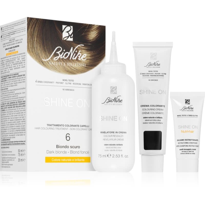SHINE ON trwała farba do włosów odcień 6 Dark Blonde