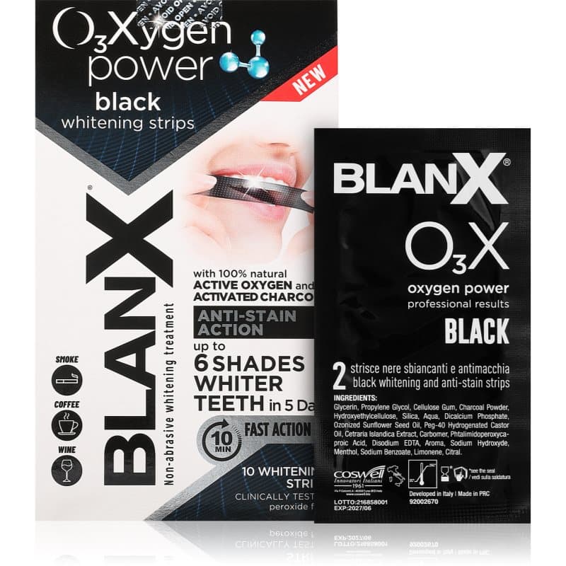 Oxygen Power Whitening Black Strips paski wybielające do zębów