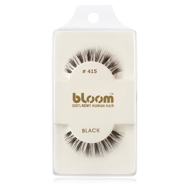 Natural rzęsy z naturalnych włosów No. 415 (Black) 1 cm
