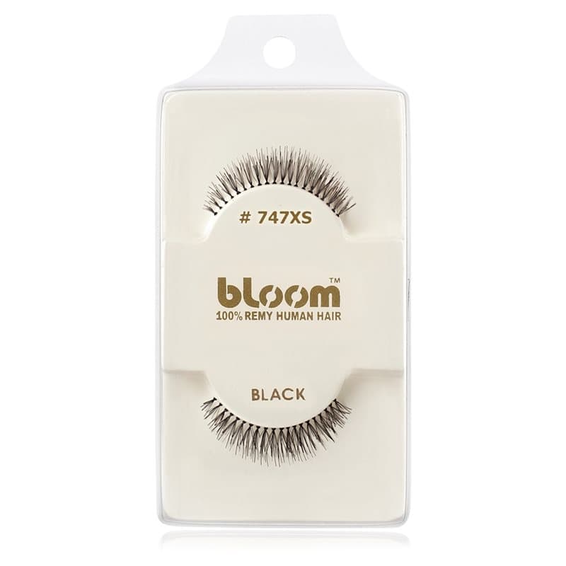 Natural rzęsy z naturalnych włosów No. 747XS (Black) 1 cm