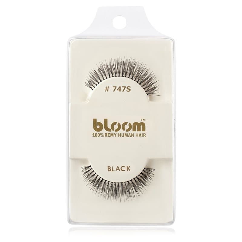 Natural rzęsy z naturalnych włosów No. 747S (Black) 1 cm