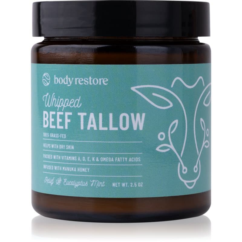Whipped Beef Tallow Balm Eucalyptus & Mint odżywczy krem do ciała