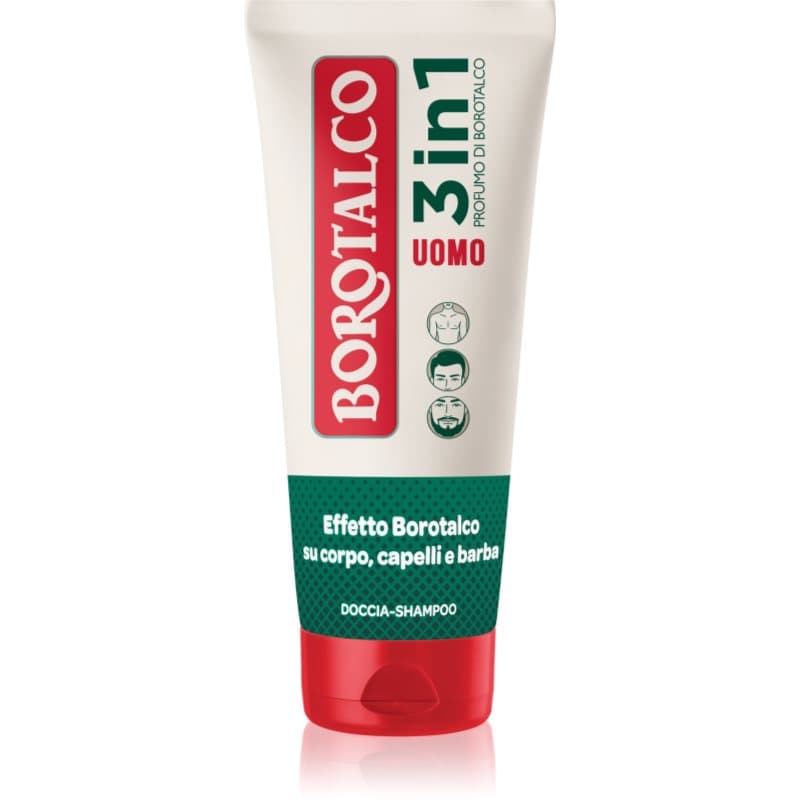 MEN 3 in 1 żel pod prysznic dla mężczyzn do twarzy, ciała i włosów zapachy Unique Scent of Borotalco