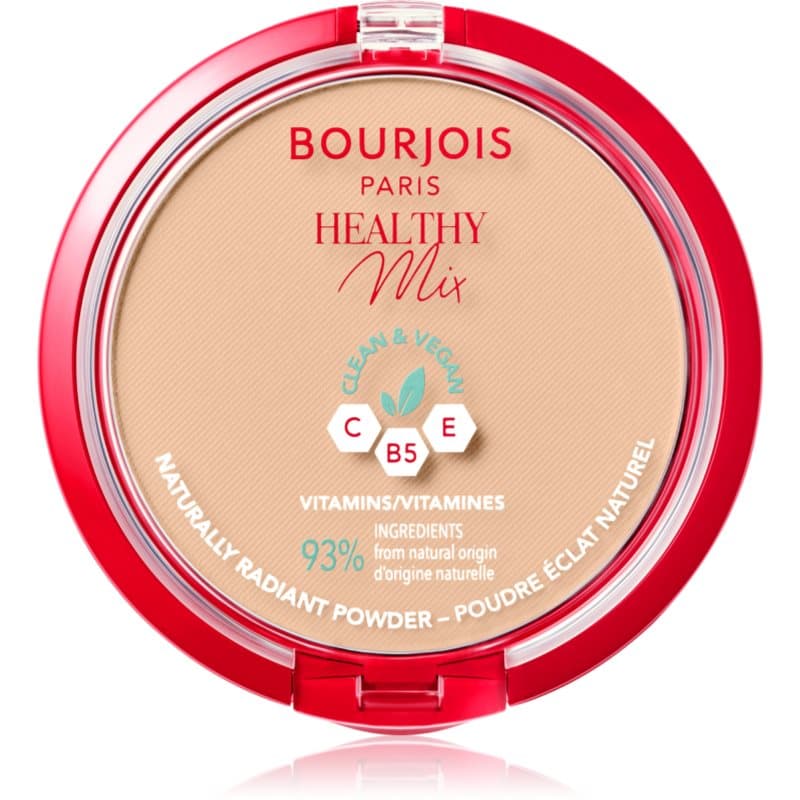 Healthy Mix puder matujący nadający skórze promienny wygląd odcień 04 Golden Beige