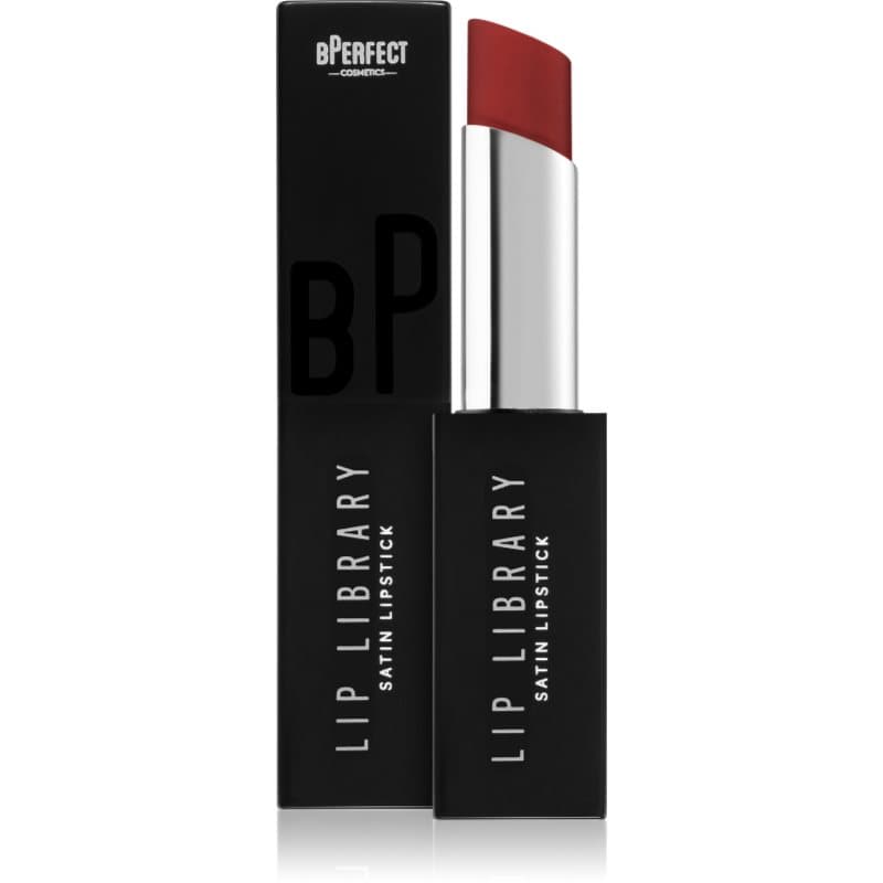 Lip Library Satin kremowa szminka do ust odcień Scarlet