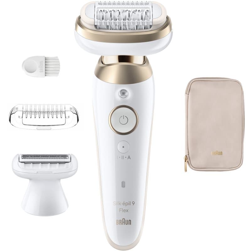 Silk-épil 9 Fle-030 3D epilator z maksymalnie elastyczną głowicą do golenia na mokro i na sucho