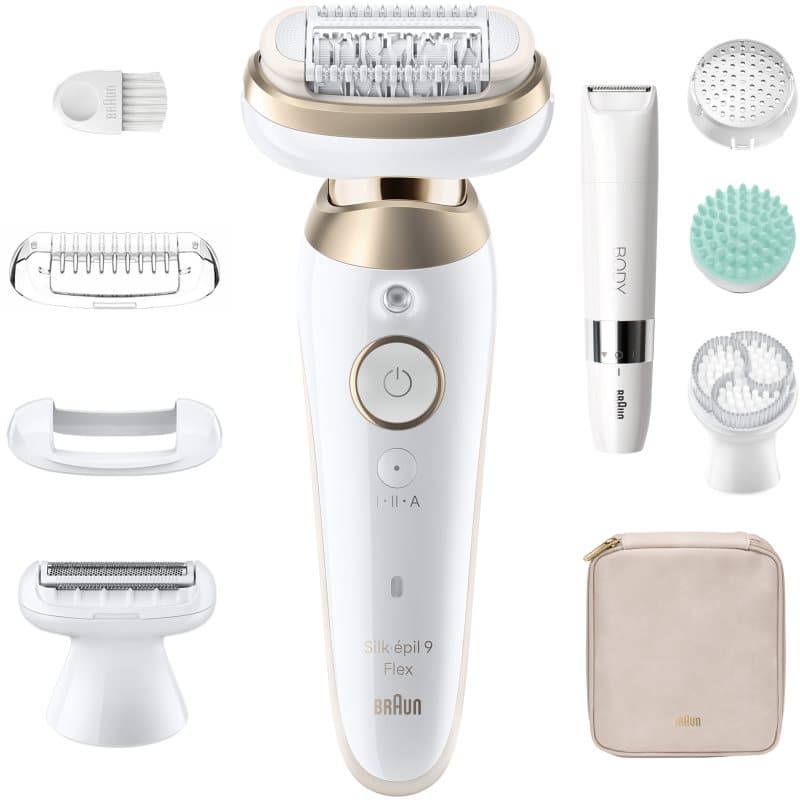 Silk-épil 9 Flex SkinSpa 9-481 3D epilator z maksymalnie elastyczną głowicą do golenia na mokro i na sucho