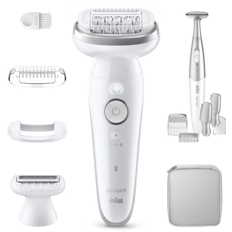 Silk-épil 9 9-241 epilator z maksymalnie elastyczną głowicą do golenia na mokro i na sucho