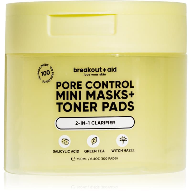 Pore Control Mini Masks + Toner Pads tonizujące płatki do twarzy z kwasem salicylowym