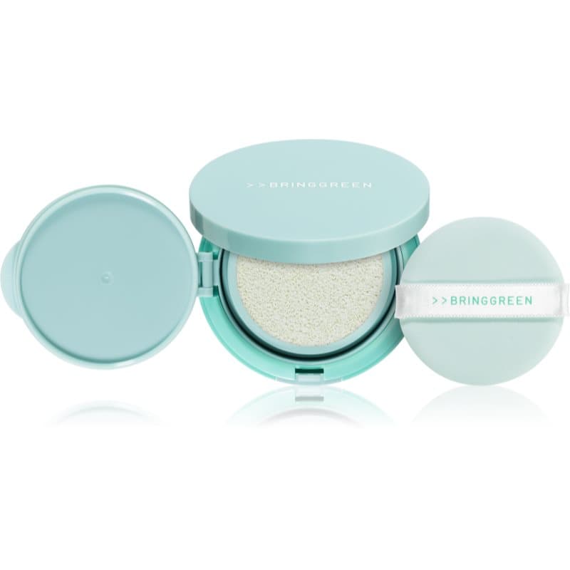 Tea Tree Cica Tone Up Sun Cushion lekki fluid ochronny z aplikatorem SPF 50+