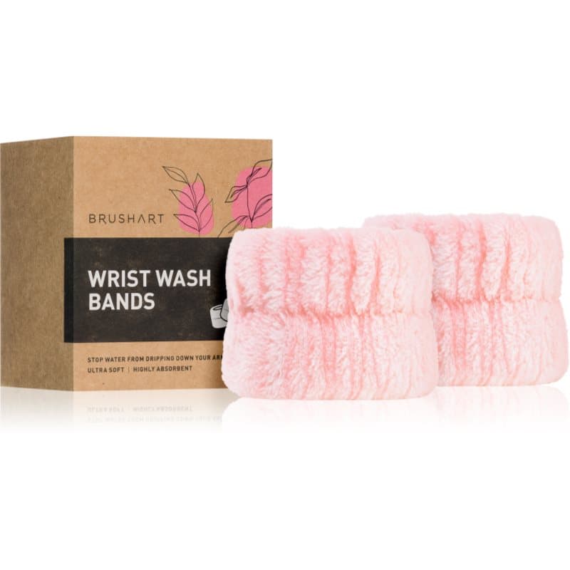 Home Salon Wrist wash bands bransoletki chroniące przed wodą podczas mycia twarzy Pink