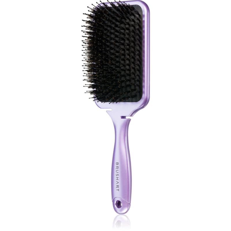 Hair Boar bristle paddle hairbrush szczotka do włosów z włosiem dzika Metallic Lilac