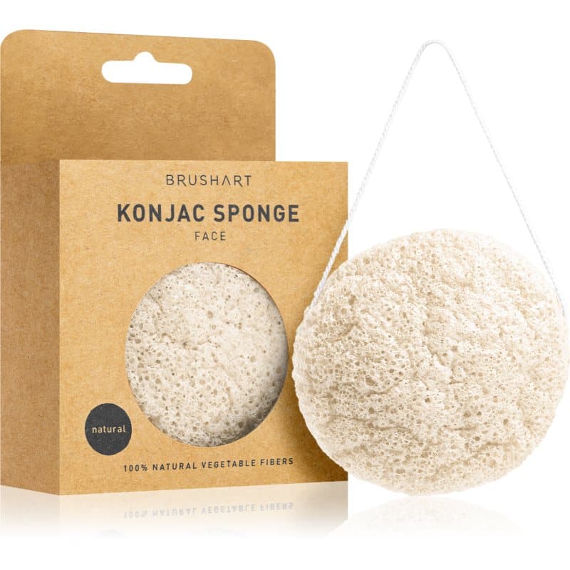 Home Salon Konjac sponge gąbka delikatnie złuszczająca do twarzy Natural