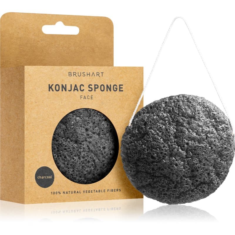 Home Salon Konjac sponge gąbka delikatnie złuszczająca do twarzy Charcoal
