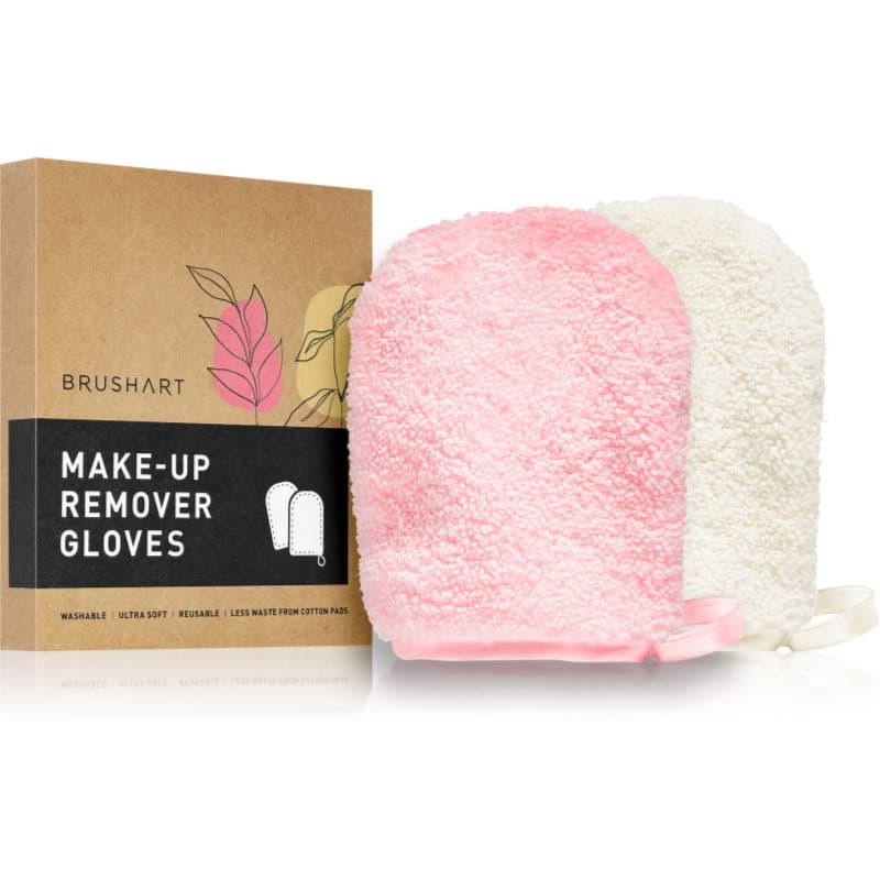 Home Salon Make-up remover gloves rękawica do demakijażu PINK, CREAM
