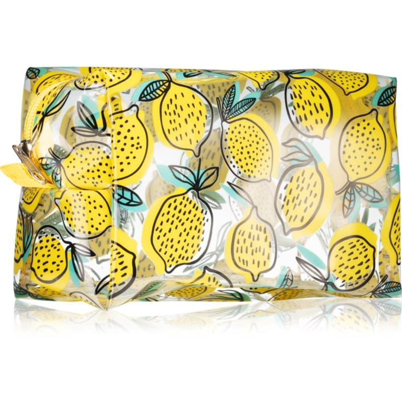 Accessories Transparent cosmetic bag przezroczysta kosmetyczka Lemon