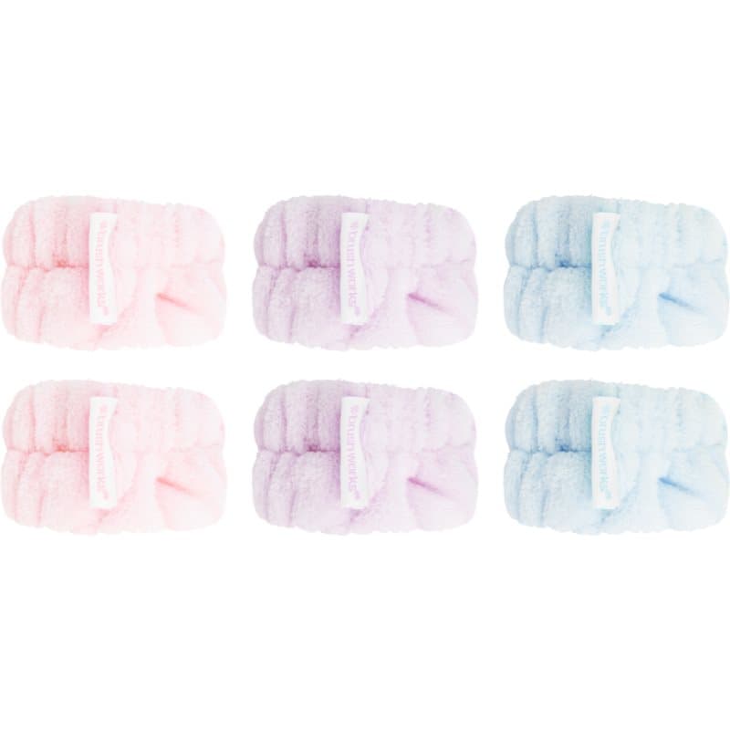 Pastel Microfibre Wrist Wash Bands bransoletki chroniące przed wodą podczas mycia twarzy