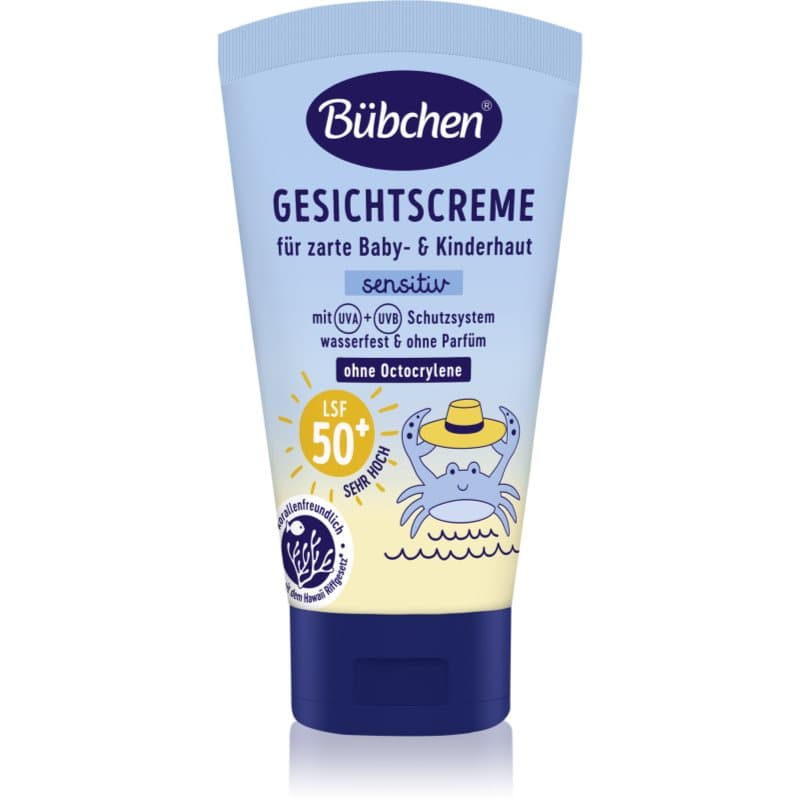 Sensitive Sun Protection Face Cream SPF 50+ krem ochronny do twarzy dla dzieci SPF 50+ 6 m+