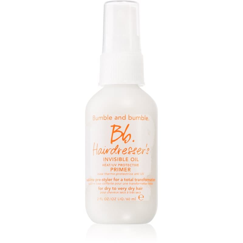 Hairdresser's Invisible Oil Heat/UV Protective Primer spray przed stylizacją dla doskonałego wyglądu włosów