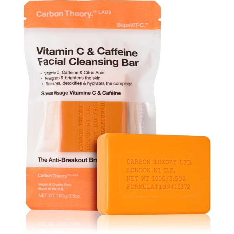 Facial Cleansing Bar Vitamin C & Caffeine mydło oczyszczające do twarzy z witaminą C Orange