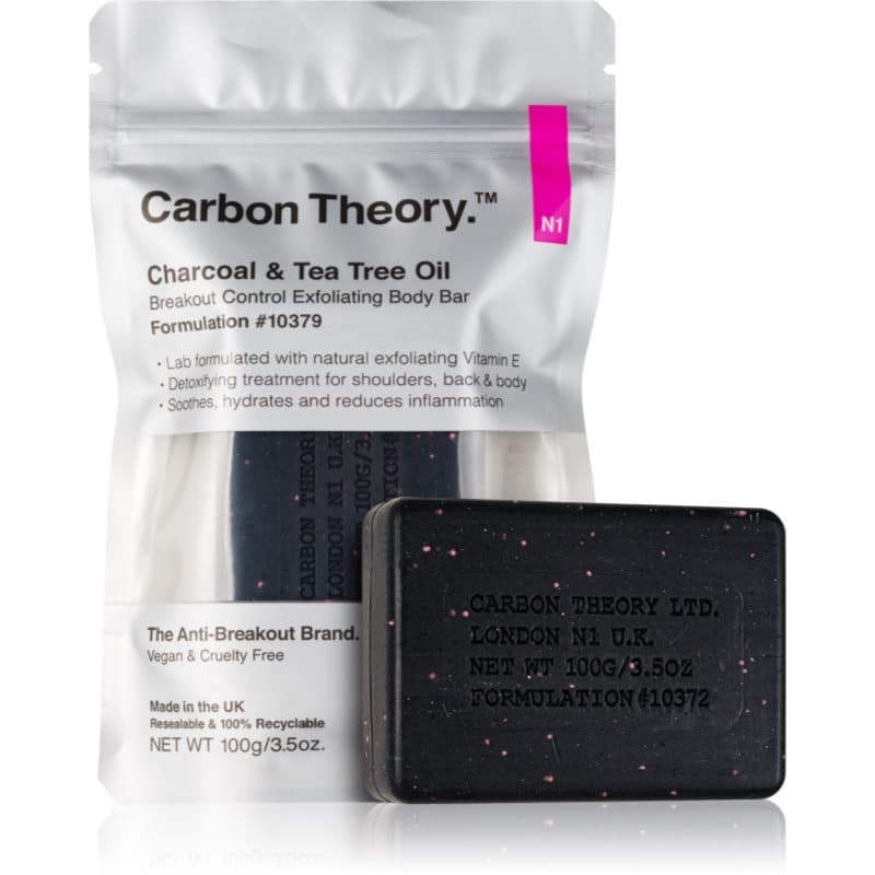 Charcoal & Tea Tree Oil oczyszczający peeling do ciała do skóry problematycznej i przetłuszczającej się