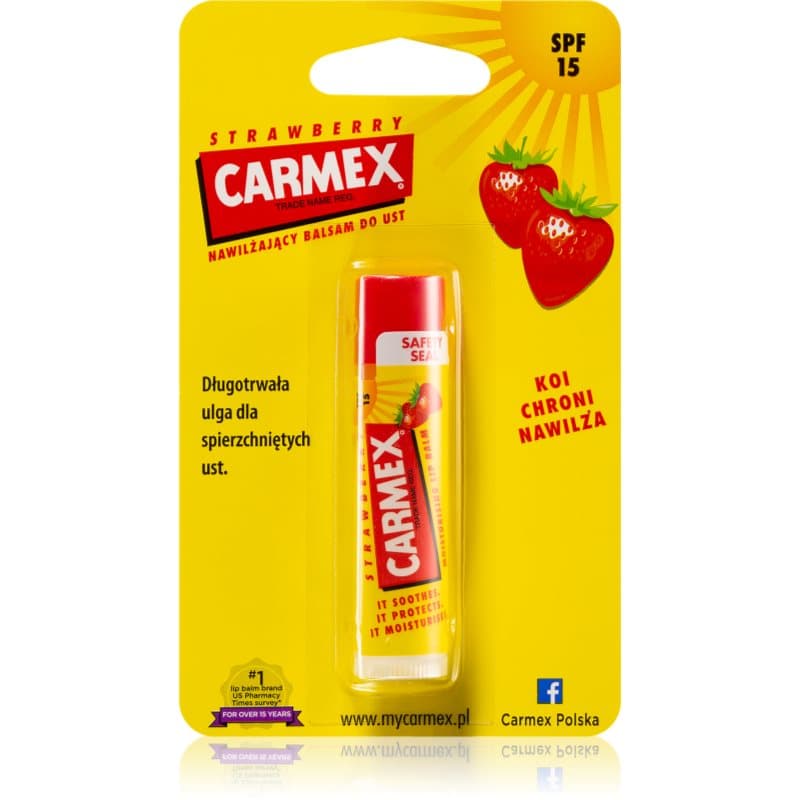 Strawberry balsam nawilżający do ust w sztyfcie SPF 15