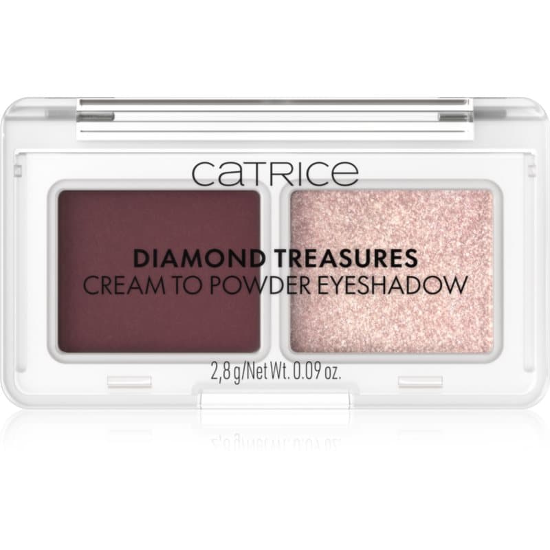 Diamond Treasures duo cienie do powiek odcień 060 Burgundy Glitz
