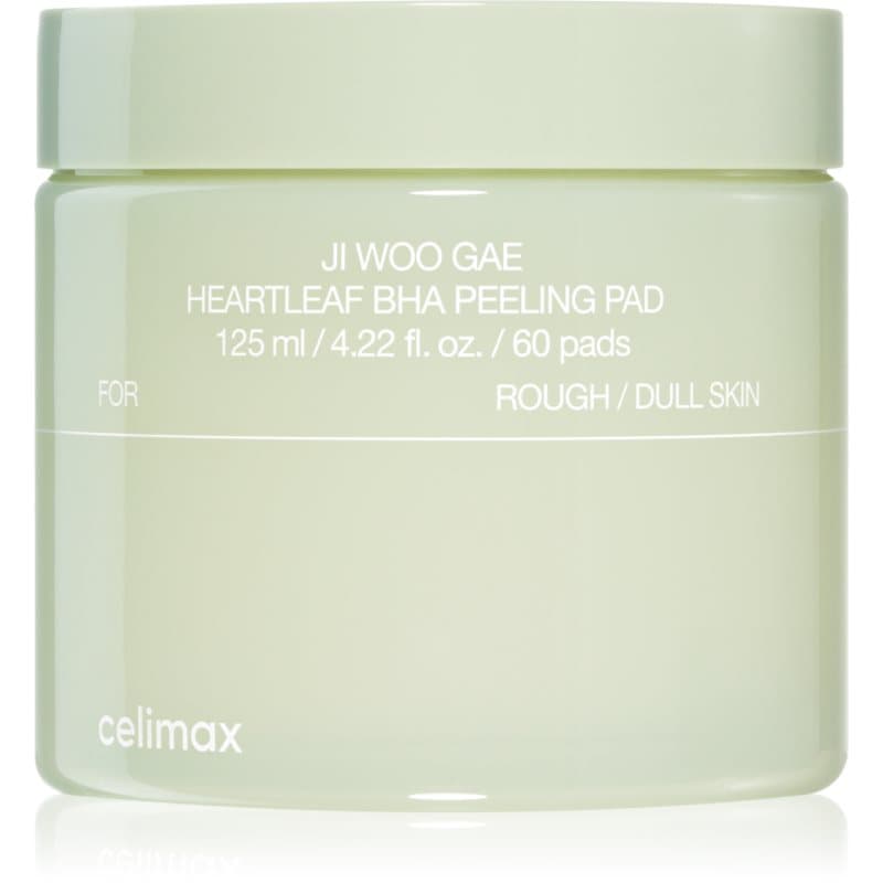 Ji Woo Gae Heartleaf BHA Peeling Pad płatki złuszczające o działaniu uspokajającym