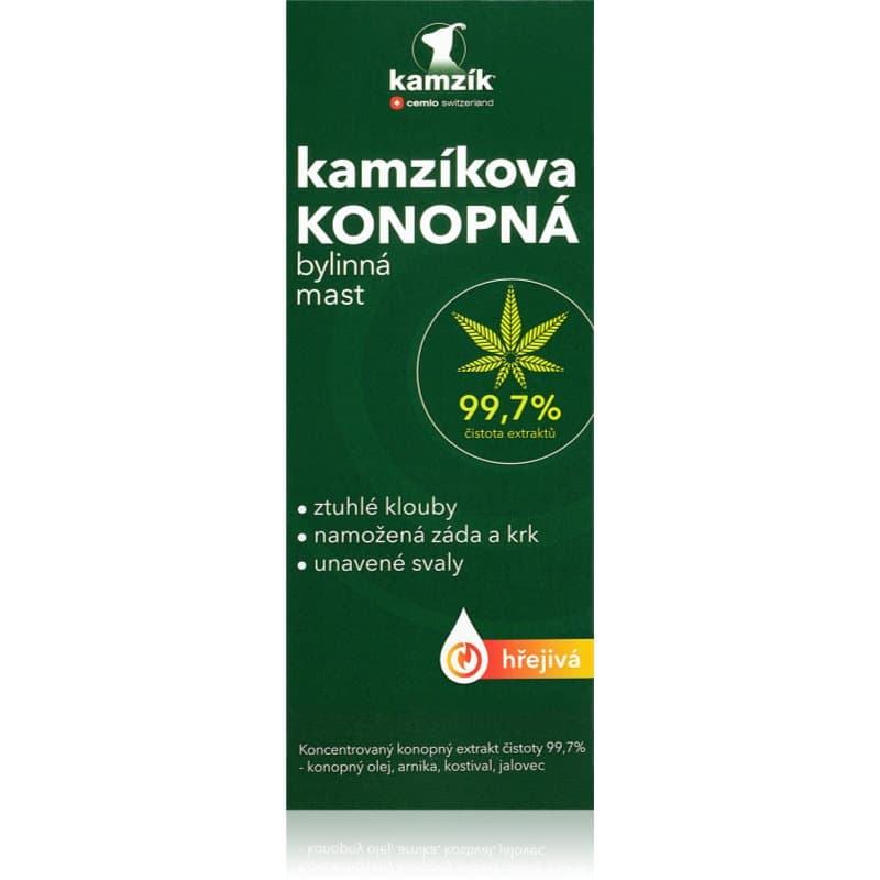 Kamzík hemp ointment maść ziołowa o działaniu rozgrzewającym