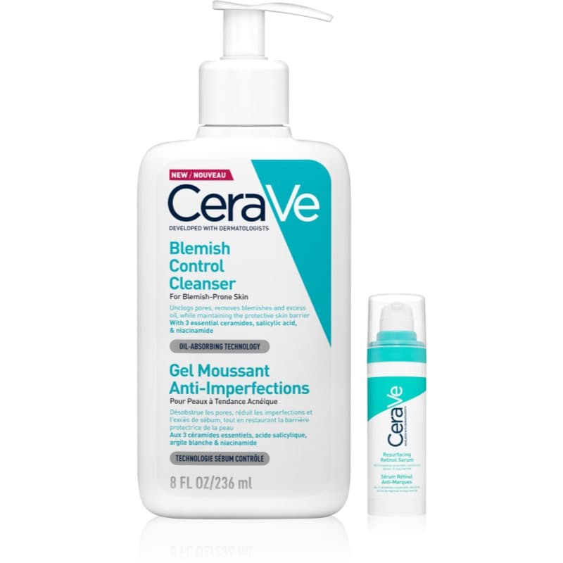 Control Cleanser & Retinol Serum Duo zestaw przeciw niedoskonałościom skóry trądzikowej
