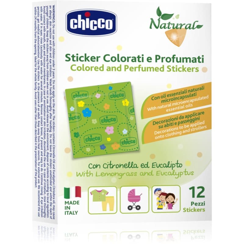 Natural Colored and Perfumed Stickers naklejki odstraszające owady 3 y+
