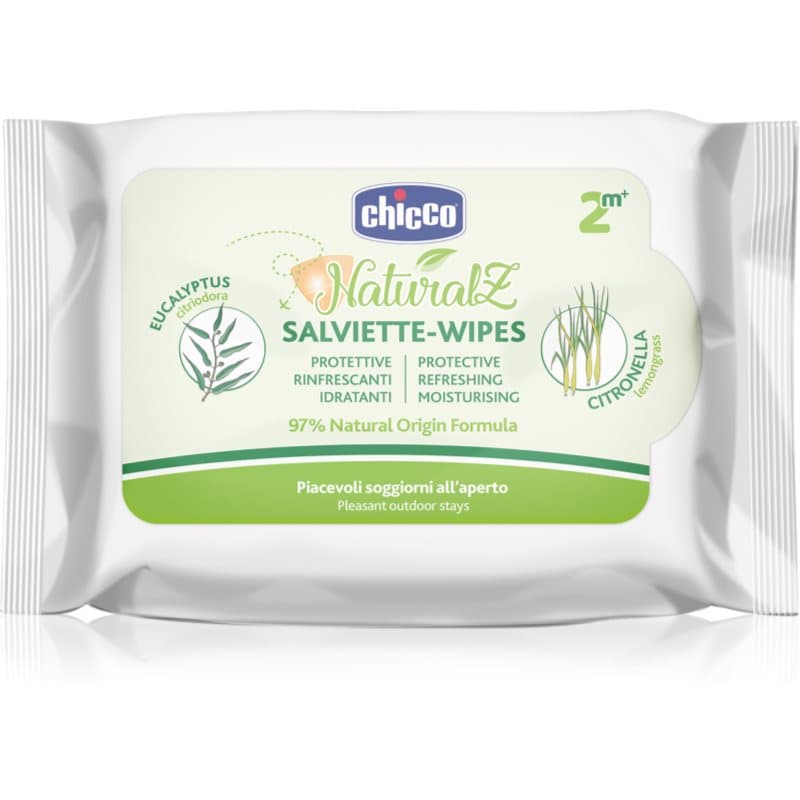 NaturalZ Protective & Refreshing Wipes chusteczki odstraszające komary 2 m+