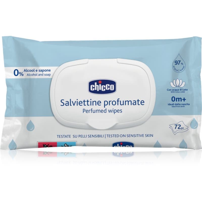 Perfumed Wipes 0m+ chusteczki nawilżane dla dzieci lekko perfumowany