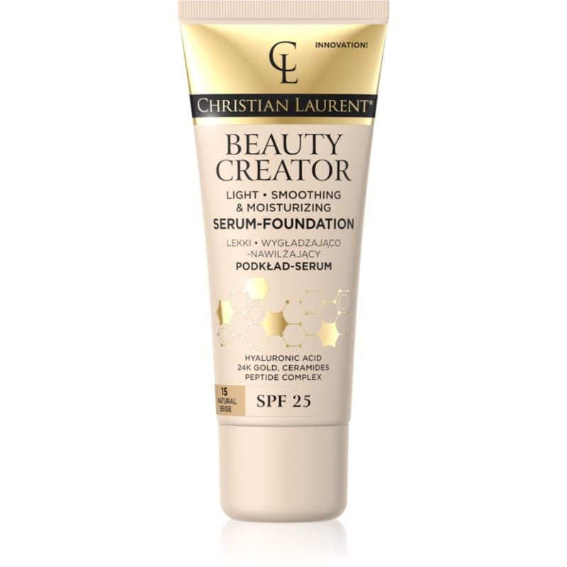 Beauty Creator lekki podkład nawilżający SPF 25 odcień 15 Natural Beige