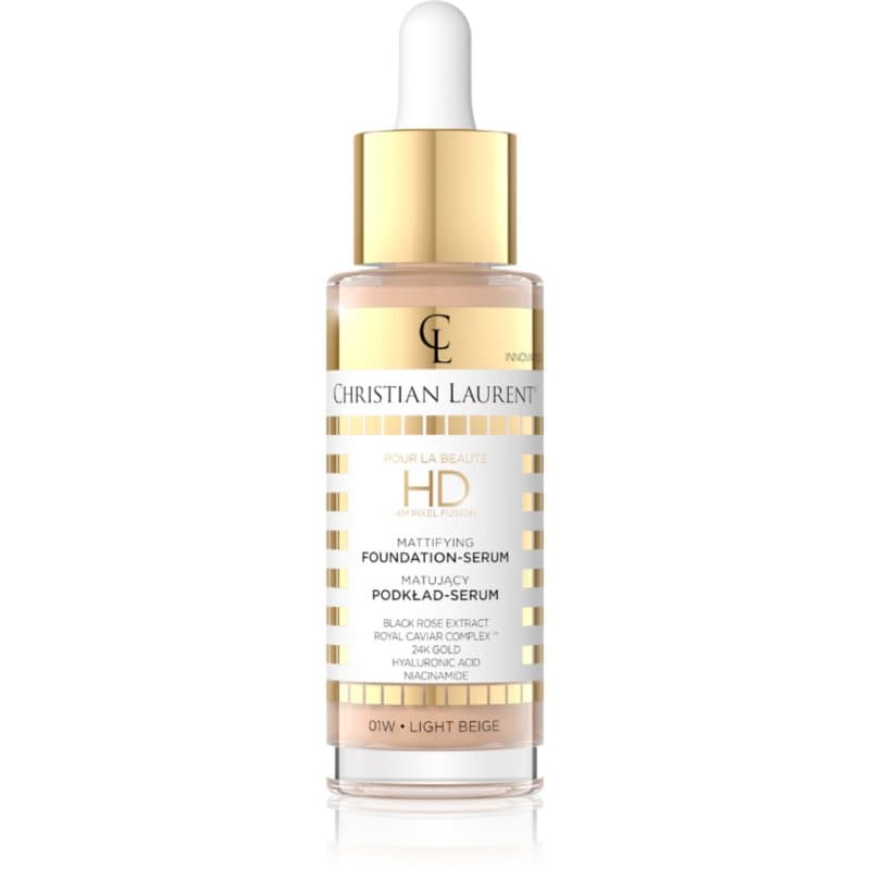 Pour La Beauté HD 4M Pixel Fusion podkład serum rozświetlający do twarzy odcień 01 Light Beige